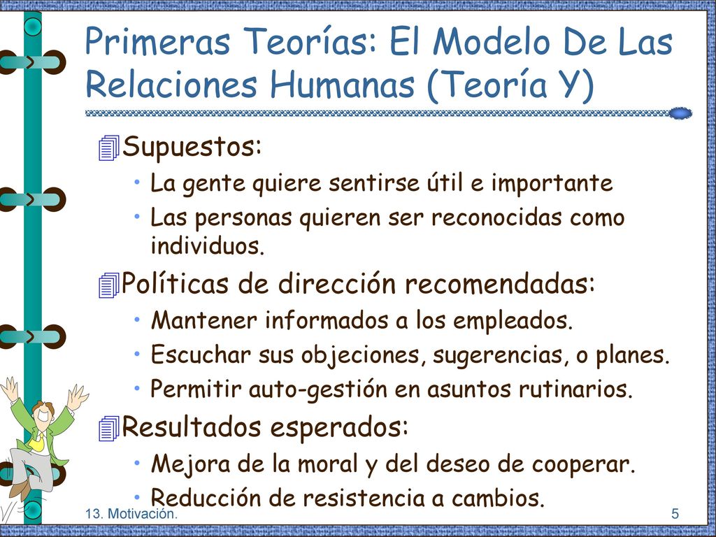 Primeras Teorías: El Modelo De Las Relaciones Humanas (Teoría Y)