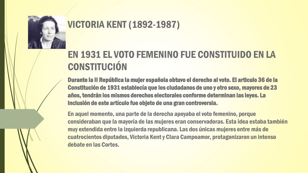 EN 1931 EL VOTO FEMENINO FUE CONSTITUIDO EN LA CONSTITUCIÓN