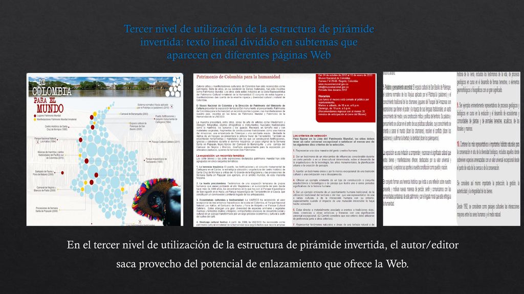 saca provecho del potencial de enlazamiento que ofrece la Web.