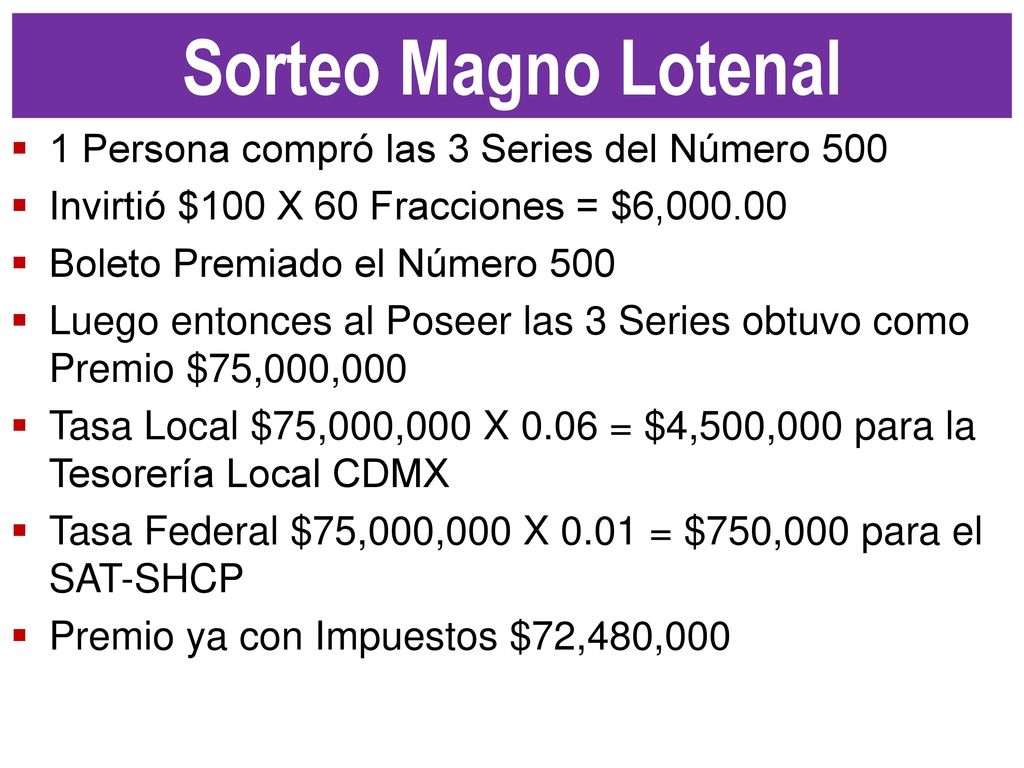 Sorteo Magno Lotenal 1 Persona compró las 3 Series del Número 500