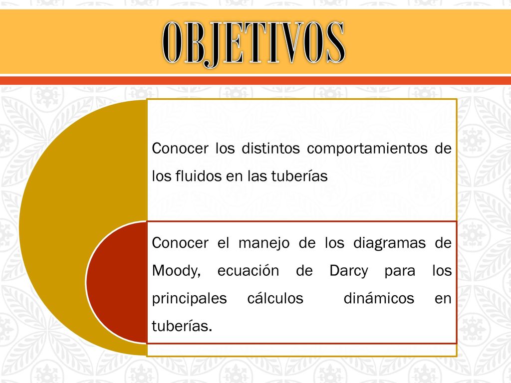 OBJETIVOS Conocer los distintos comportamientos de los fluidos en las tuberías.