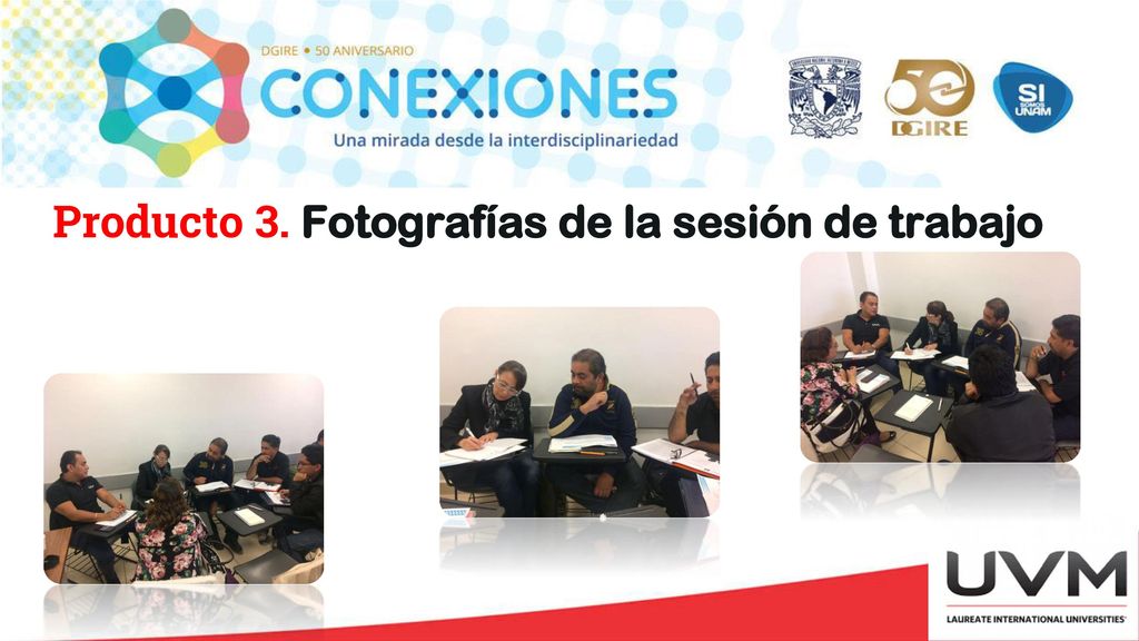 Producto 3. Fotografías de la sesión de trabajo