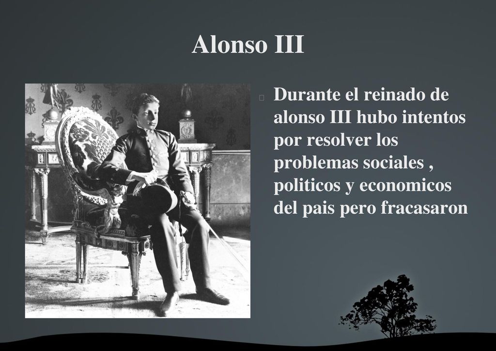 Alonso III Durante el reinado de alonso III hubo intentos por resolver los problemas sociales , politicos y economicos del pais pero fracasaron.