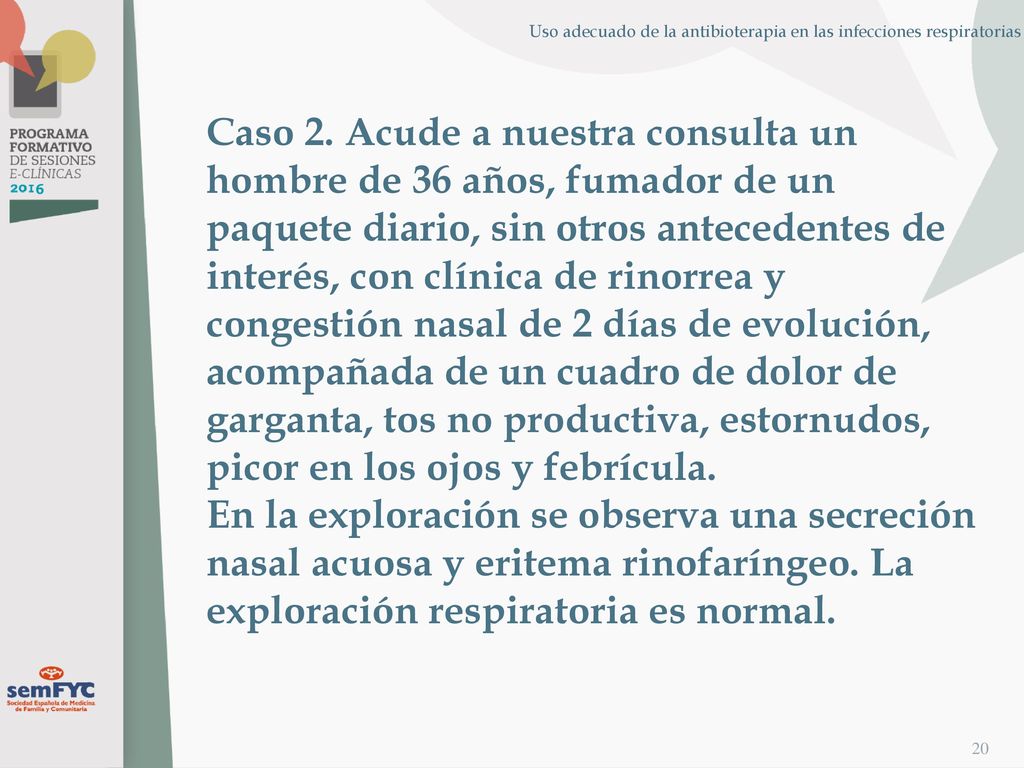 Uso adecuado de la antibioterapia en las infecciones respiratorias