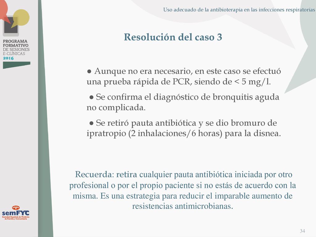 Uso adecuado de la antibioterapia en las infecciones respiratorias