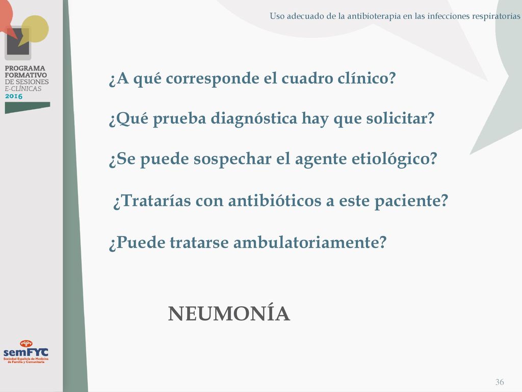 Uso adecuado de la antibioterapia en las infecciones respiratorias