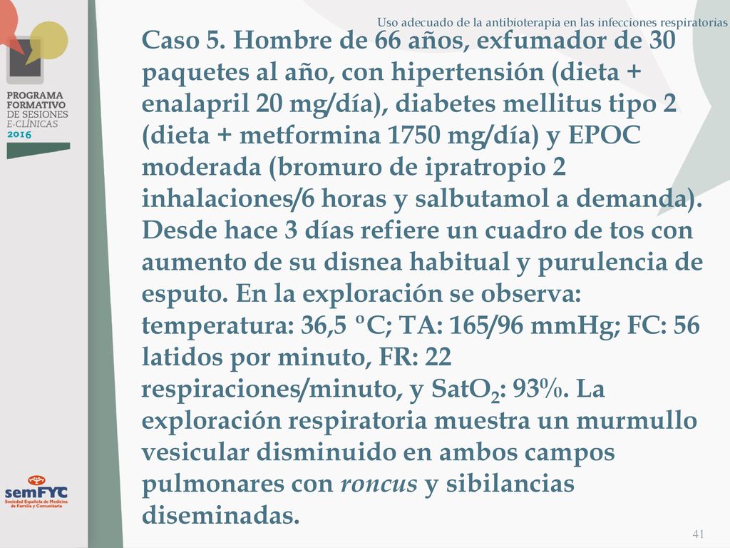 Uso adecuado de la antibioterapia en las infecciones respiratorias