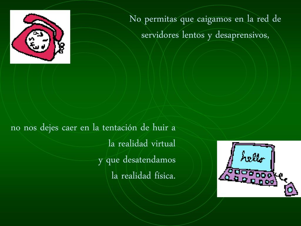 No permitas que caigamos en la red de servidores lentos y desaprensivos,