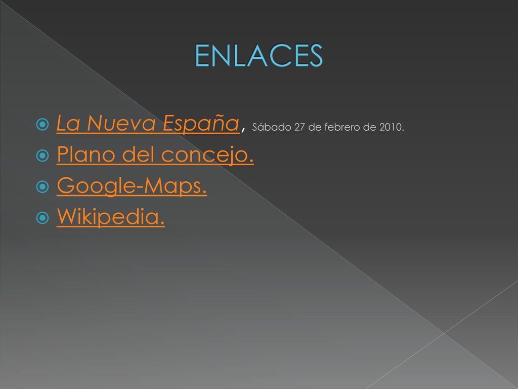 ENLACES La Nueva España, Sábado 27 de febrero de 2010.