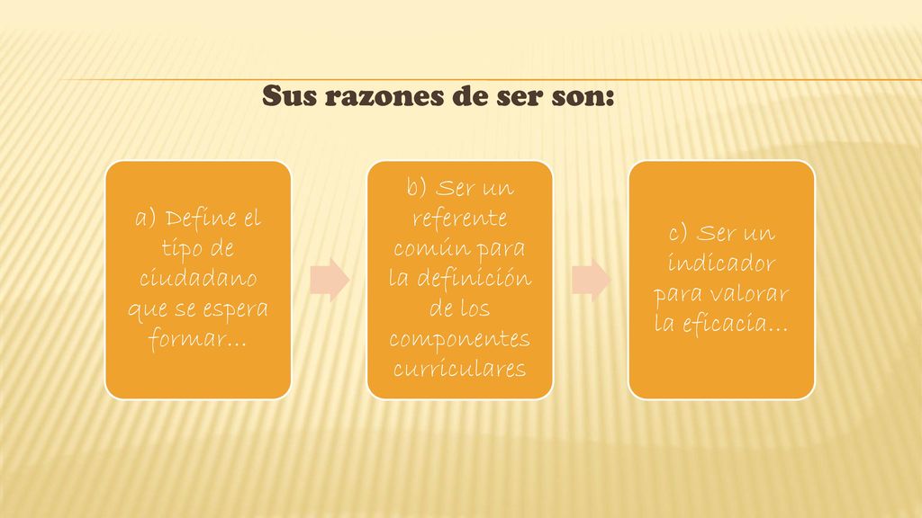 a) Define el tipo de ciudadano que se espera formar…