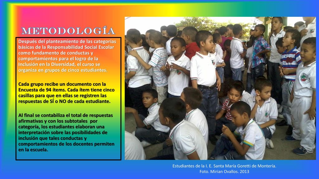 Estudiantes de la I. E. Santa María Goretti de Montería.