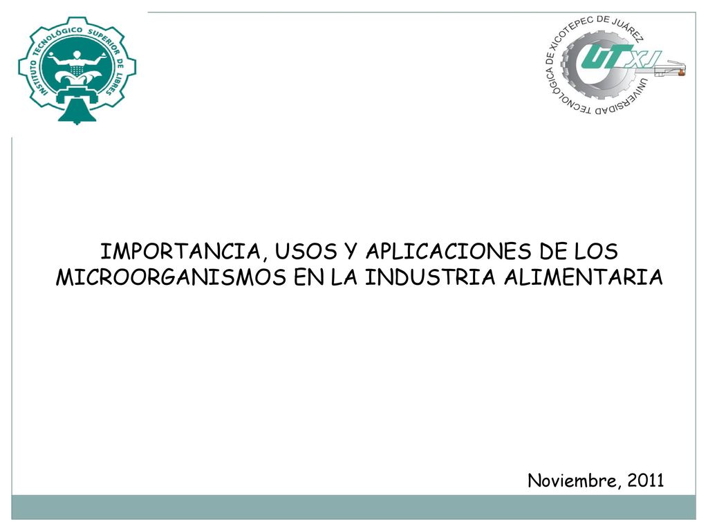 IMPORTANCIA, USOS Y APLICACIONES DE LOS MICROORGANISMOS EN LA INDUSTRIA ALIMENTARIA