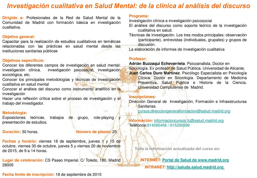 Investigación cualitativa en Salud Mental: de la clínica al análisis del discurso