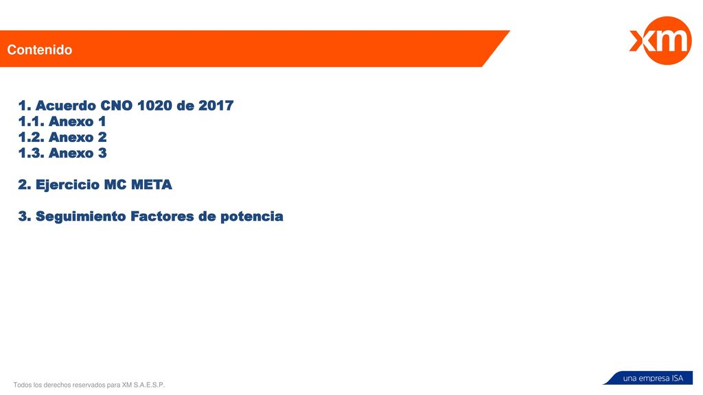 Contenido 1. Acuerdo CNO 1020 de Anexo Anexo Anexo Ejercicio MC META.