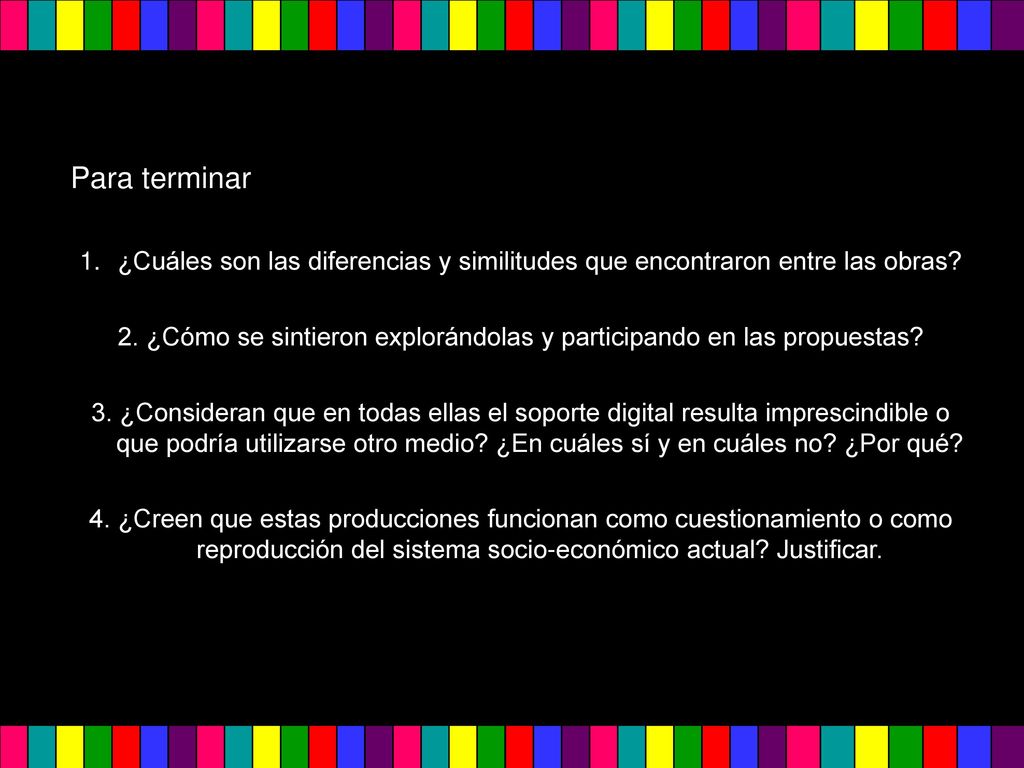 2. ¿Cómo se sintieron explorándolas y participando en las propuestas