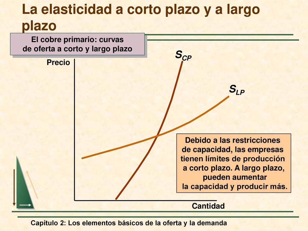 La elasticidad a corto plazo y a largo plazo