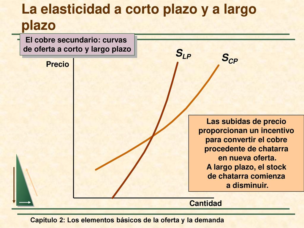 La elasticidad a corto plazo y a largo plazo