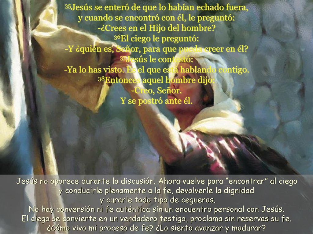 ¿Cómo vivo mi proceso de fe ¿Lo siento avanzar y madurar