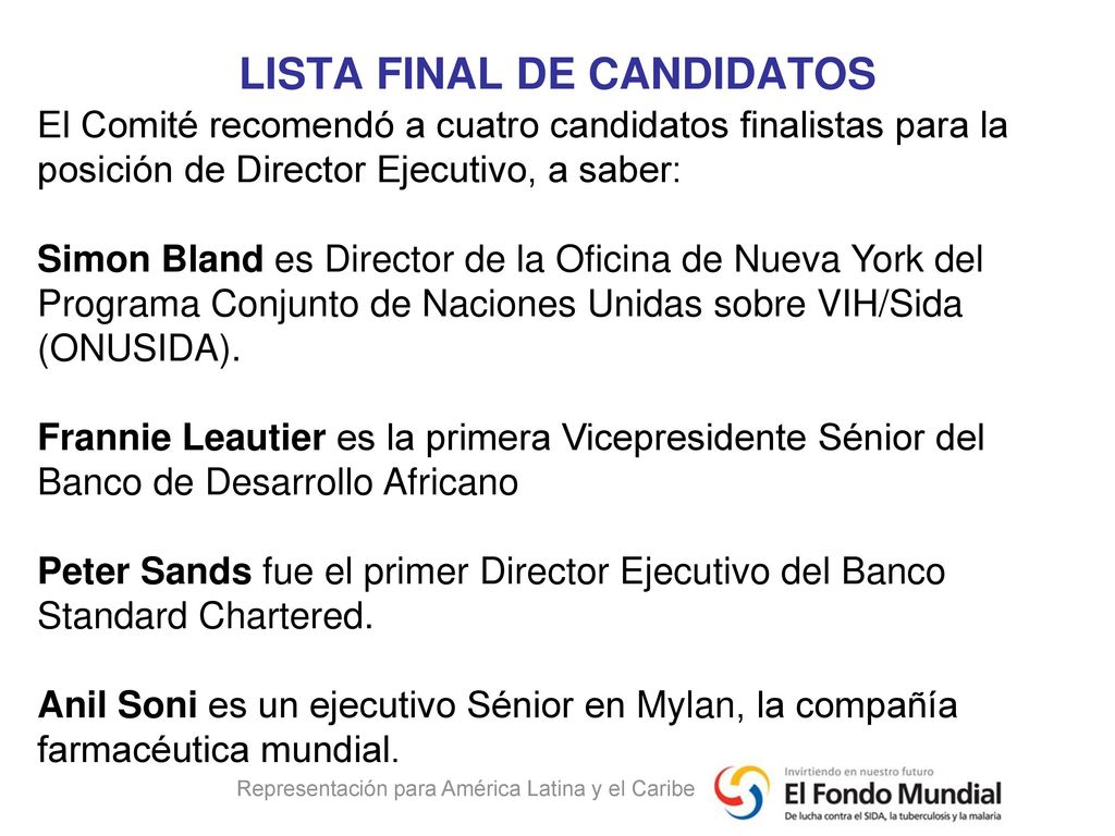 LISTA FINAL DE CANDIDATOS