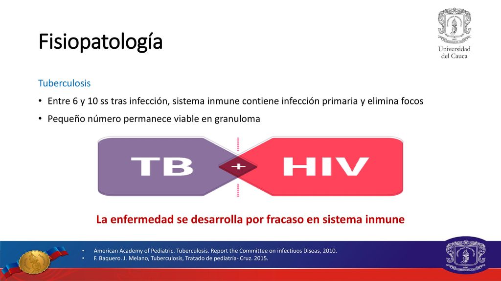 La enfermedad se desarrolla por fracaso en sistema inmune