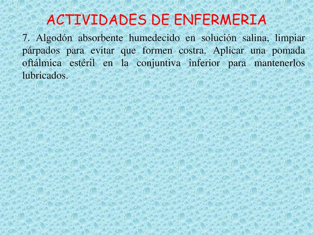 ACTIVIDADES DE ENFERMERIA