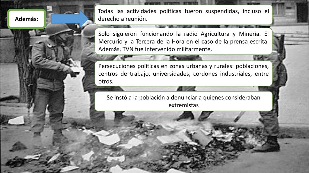 Se instó a la población a denunciar a quienes consideraban extremistas