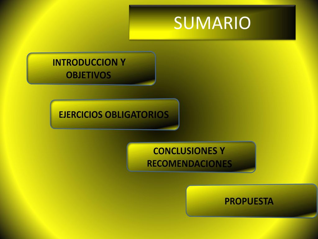 EJERCICIOS OBLIGATORIOS CONCLUSIONES Y RECOMENDACIONES