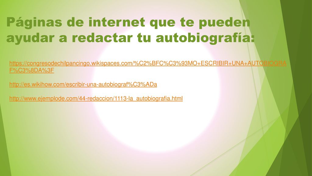 Páginas de internet que te pueden ayudar a redactar tu autobiografía: