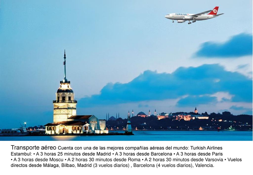 Transporte aéreo Cuenta con una de las mejores compañías aéreas del mundo: Turkish Airlines