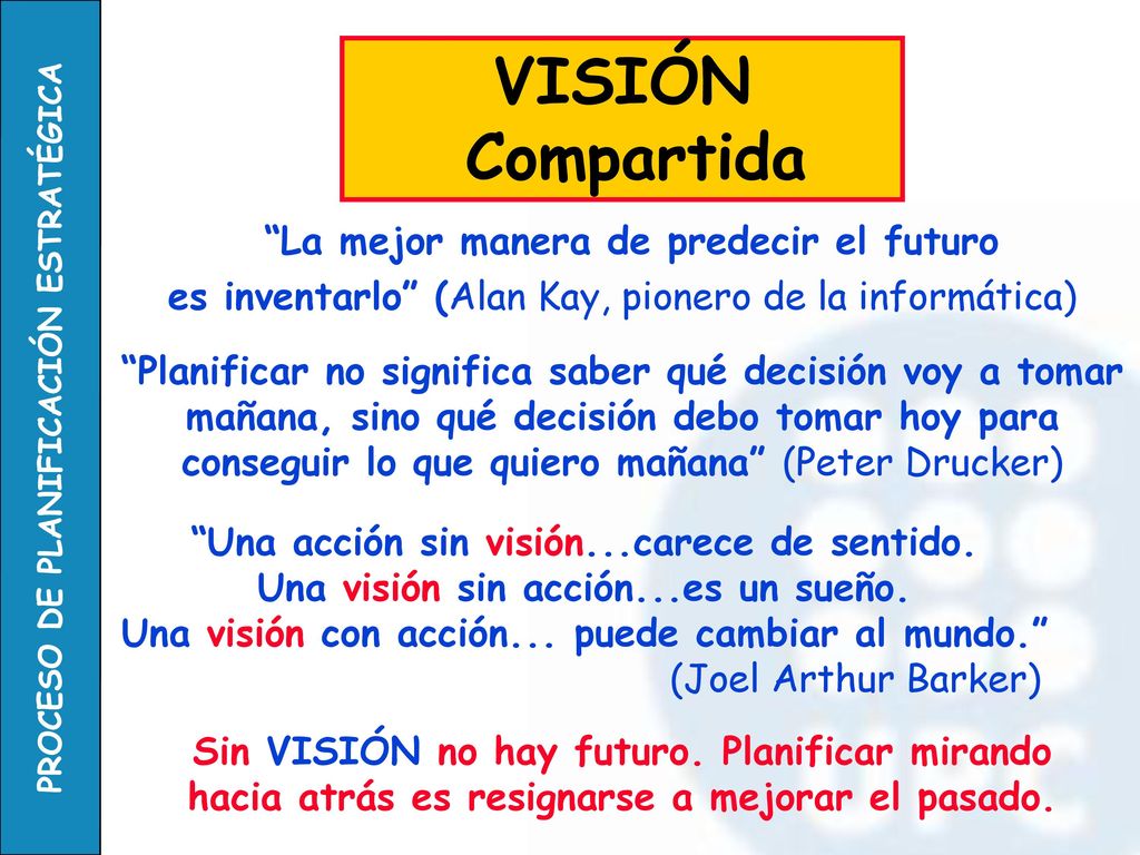 VISIÓN Compartida La mejor manera de predecir el futuro