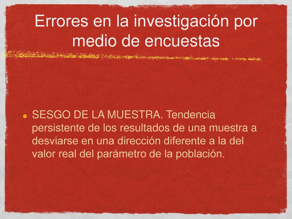 Errores en la investigación por medio de encuestas
