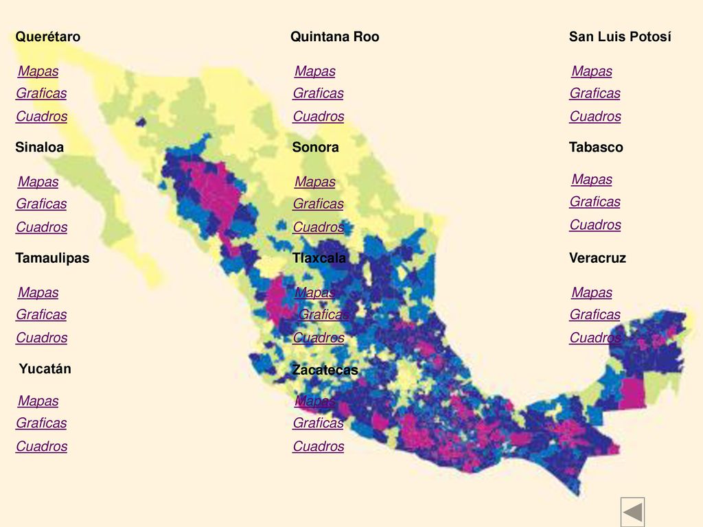 Querétaro Quintana Roo. San Luis Potosí. Mapas. Mapas. Mapas. Graficas. Graficas. Graficas. Cuadros.