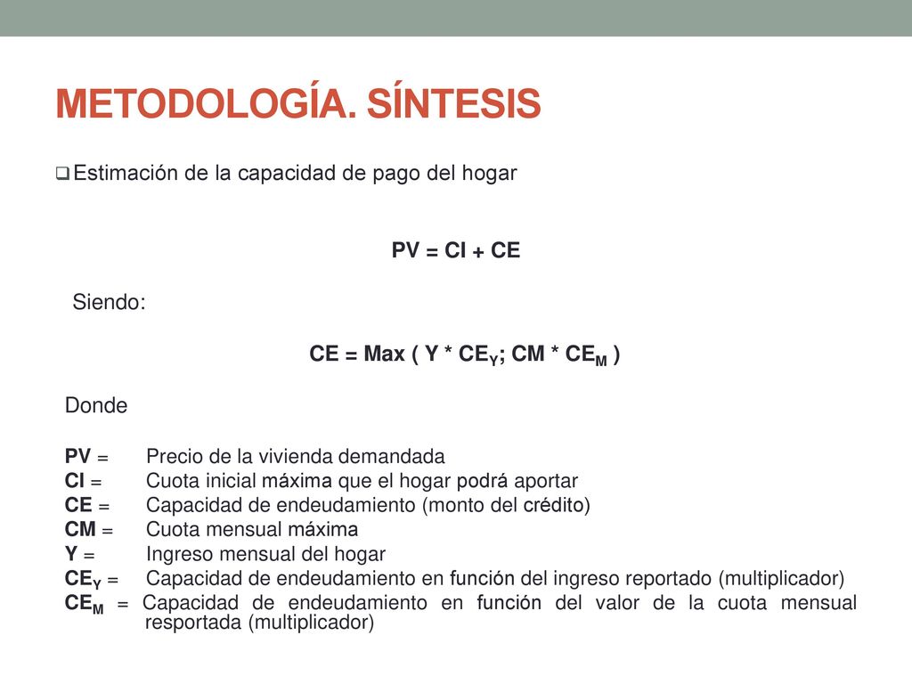 CE = Max ( Y * CEY; CM * CEM )