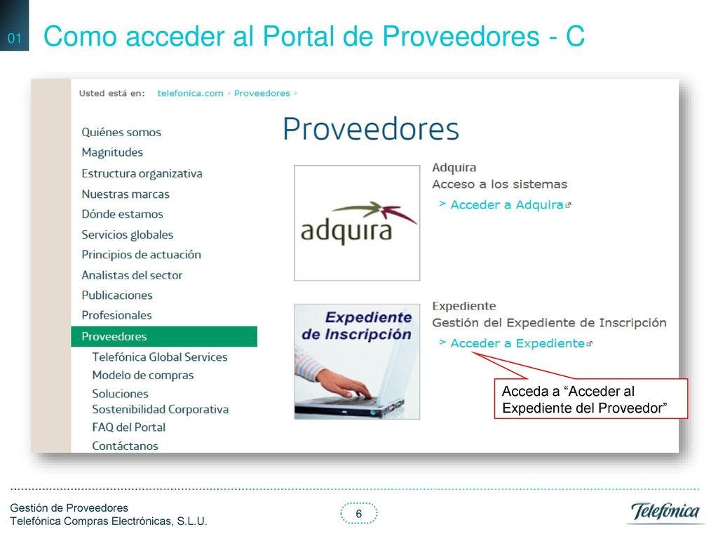 Como acceder al Portal de Proveedores - C
