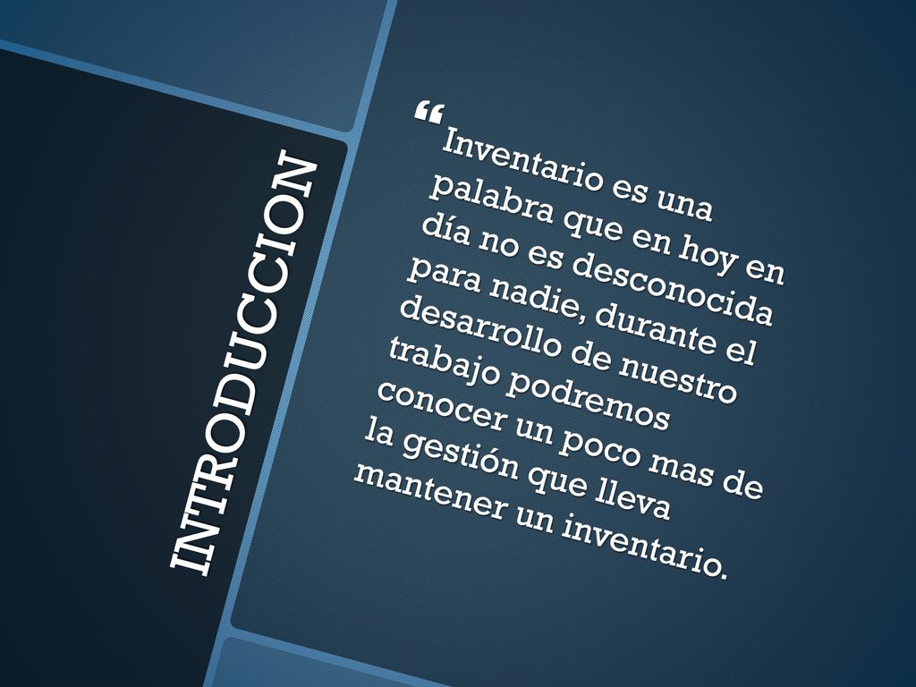 Inventario es una palabra que en hoy en día no es desconocida para nadie, durante el desarrollo de nuestro trabajo podremos conocer un poco mas de la gestión que lleva mantener un inventario.