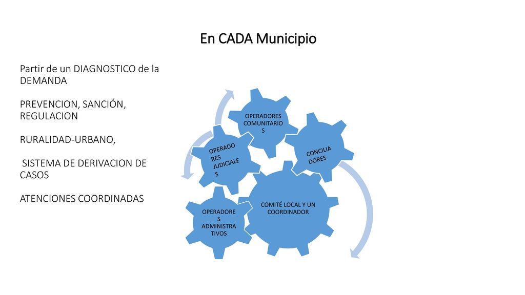 En CADA Municipio Partir de un DIAGNOSTICO de la DEMANDA