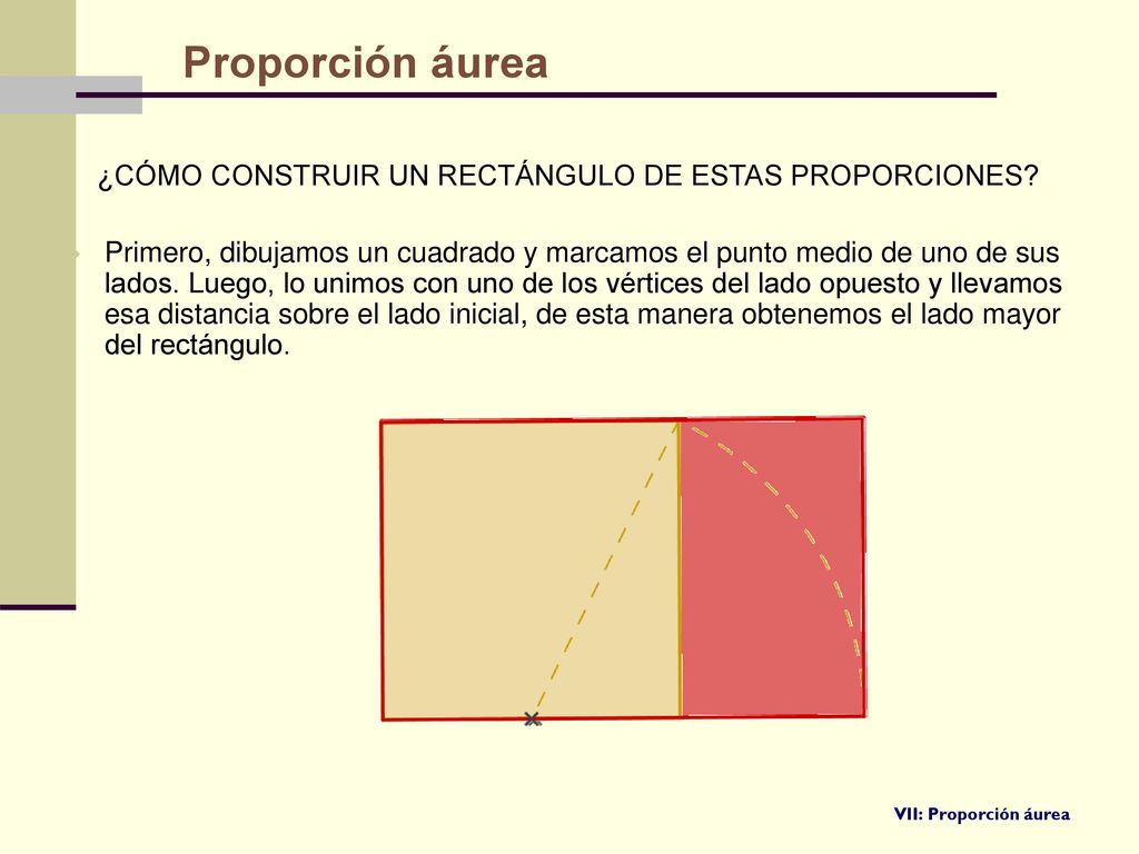 Proporción áurea ¿CÓMO CONSTRUIR UN RECTÁNGULO DE ESTAS PROPORCIONES