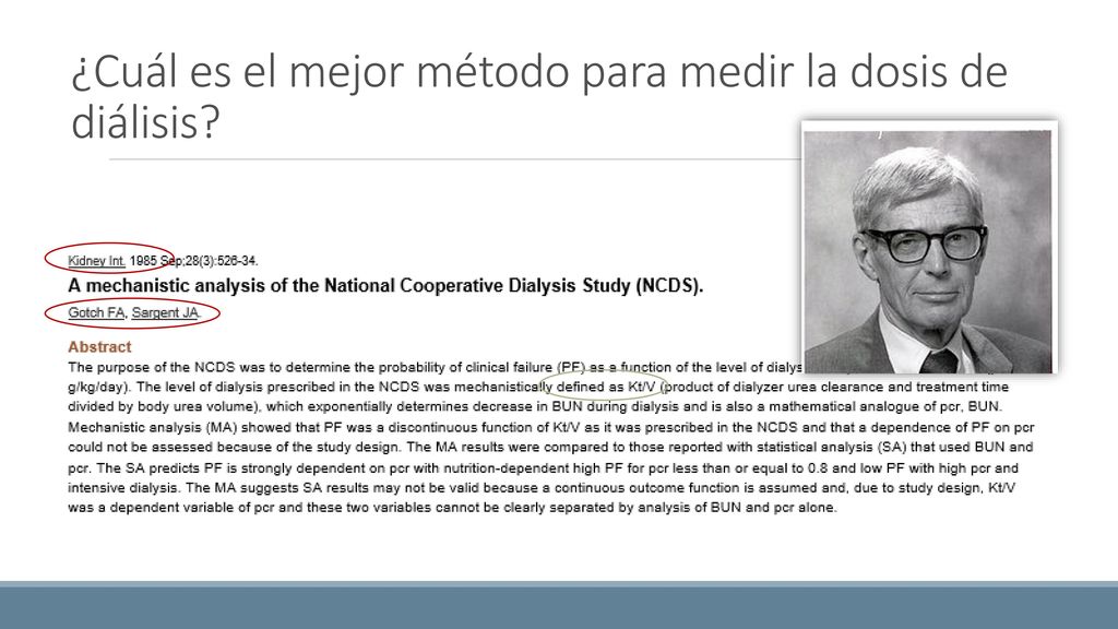 ¿Cuál es el mejor método para medir la dosis de diálisis