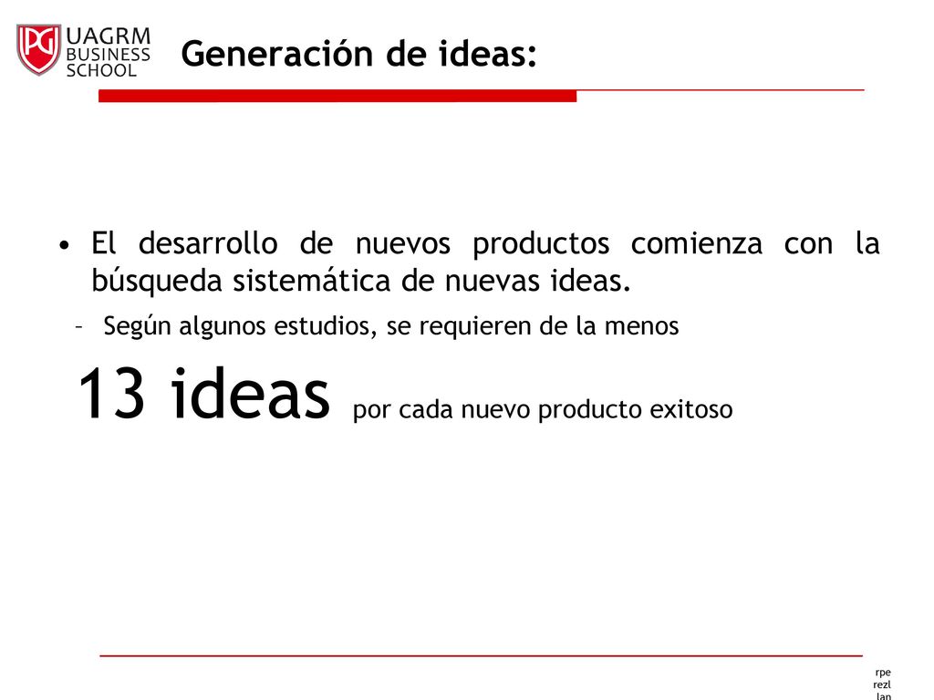 13 ideas por cada nuevo producto exitoso