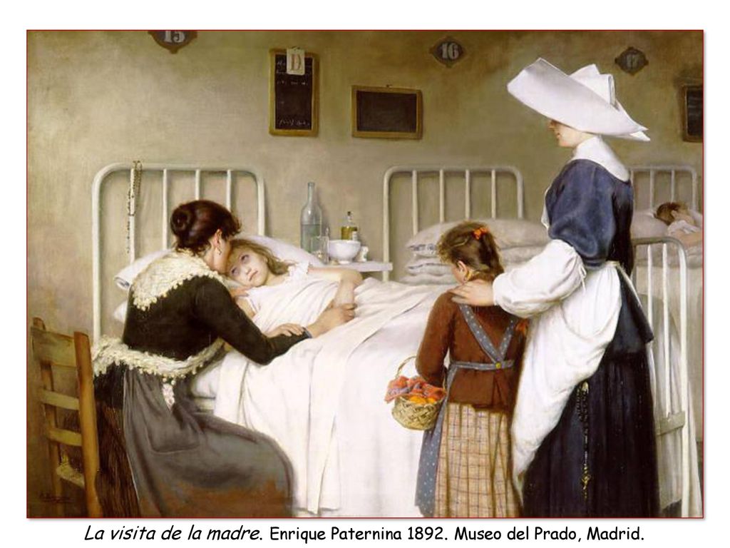 La visita de la madre. Enrique Paternina Museo del Prado, Madrid.