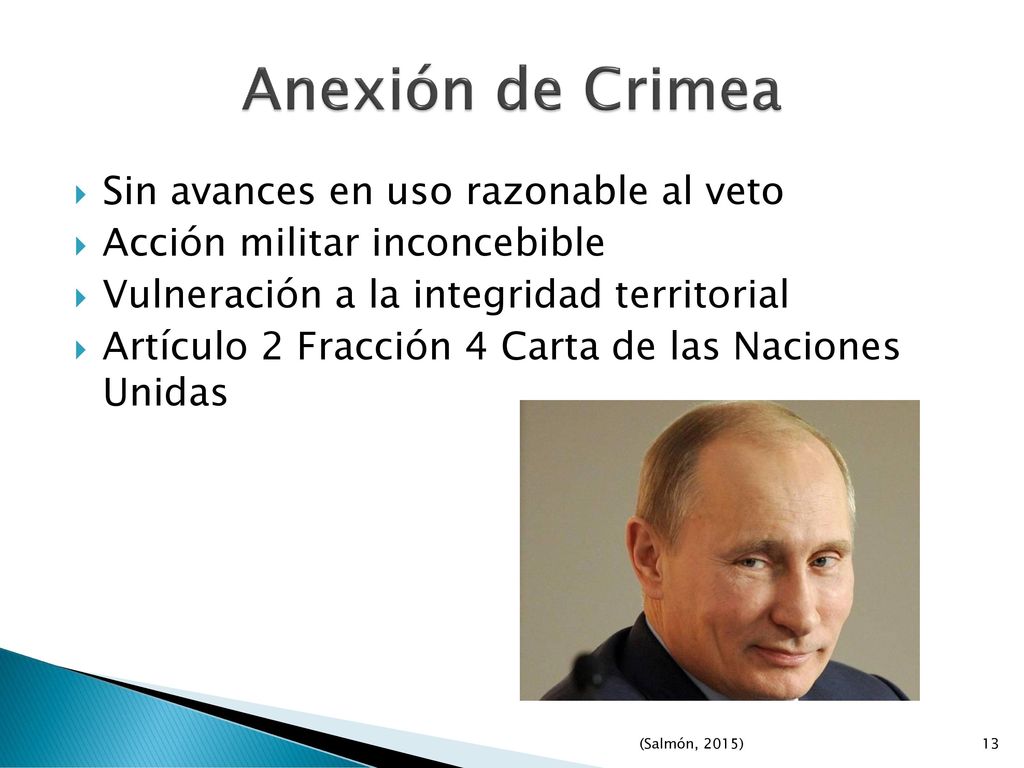 Anexión de Crimea Sin avances en uso razonable al veto