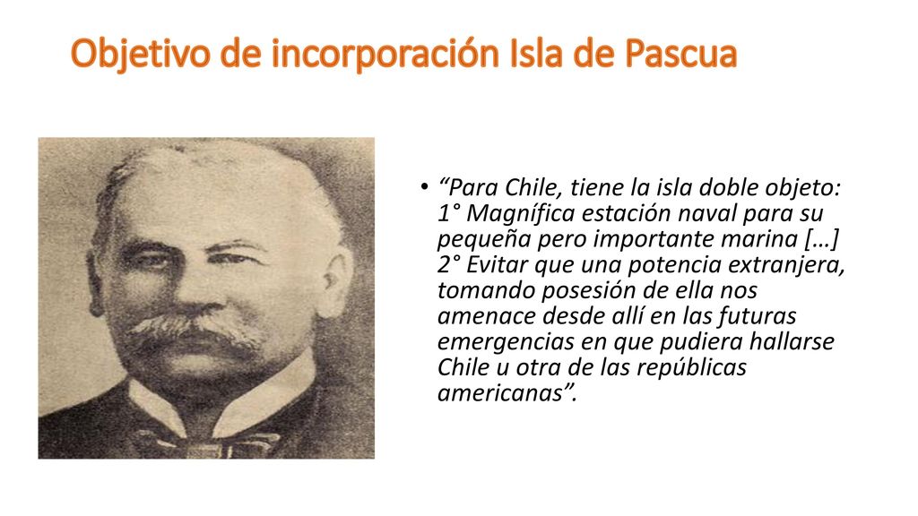 Objetivo de incorporación Isla de Pascua