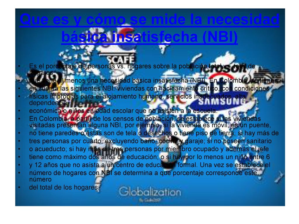 Que es y cómo se mide la necesidad básica insatisfecha (NBI)