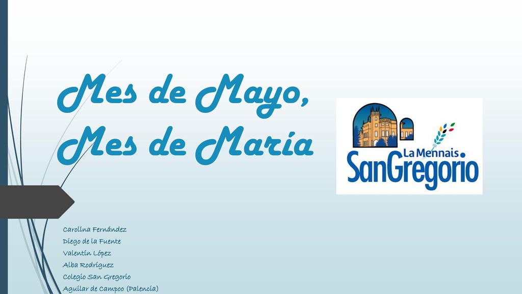 Mes de Mayo, Mes de María Carolina Fernández Diego de la Fuente