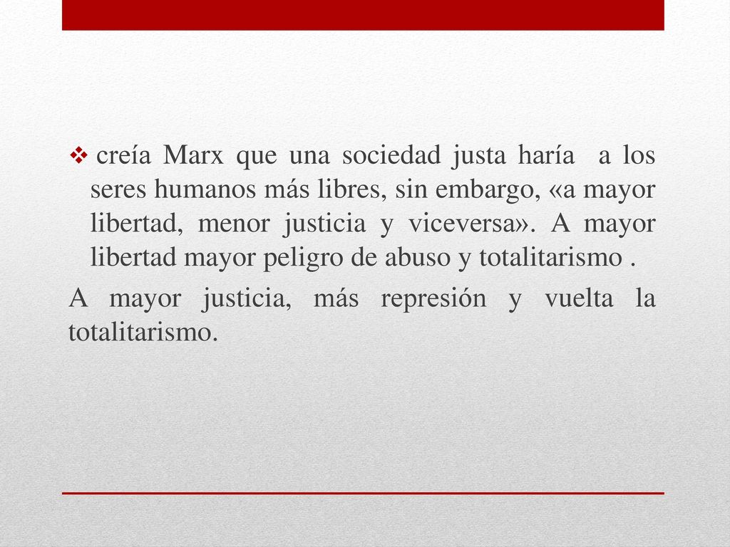 A mayor justicia, más represión y vuelta la totalitarismo.