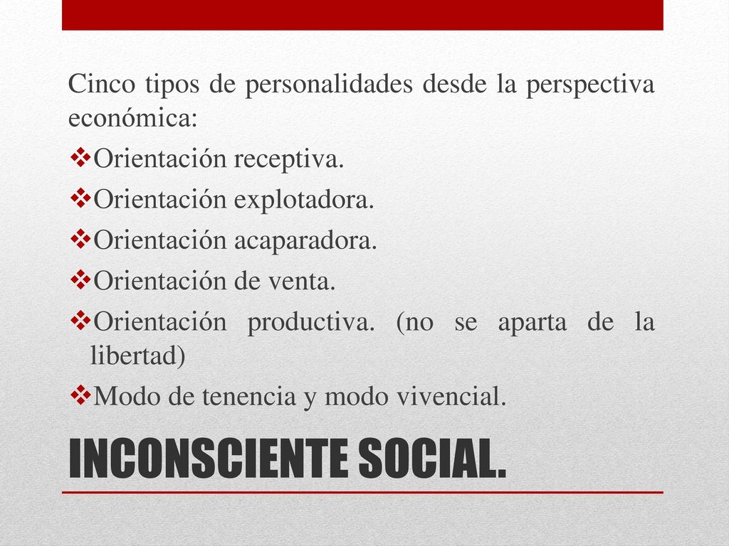 Cinco tipos de personalidades desde la perspectiva económica:
