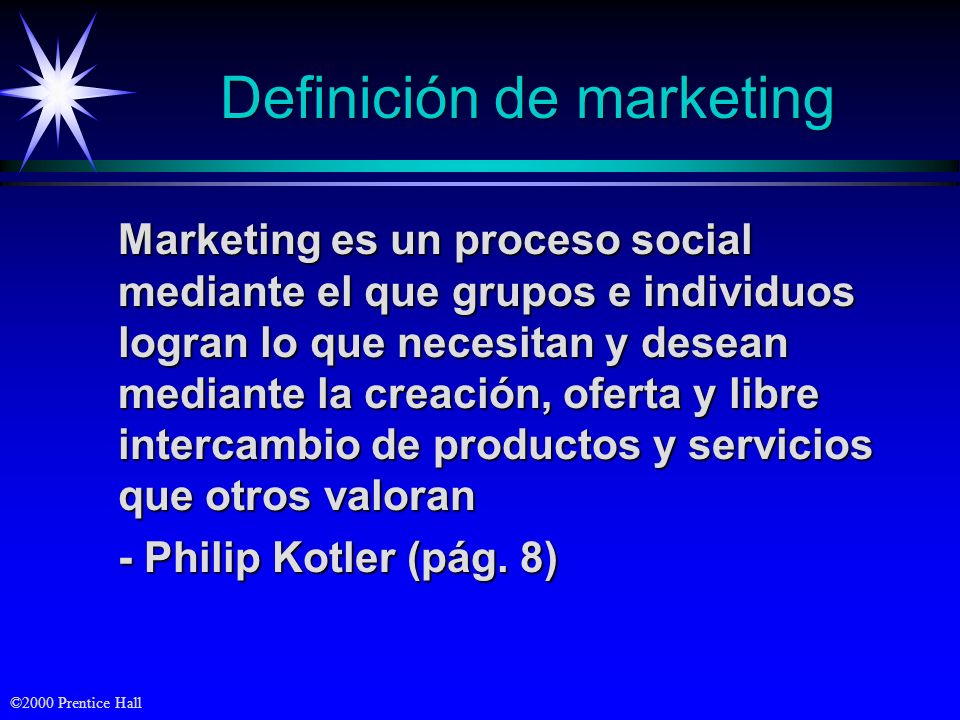 Definición de marketing
