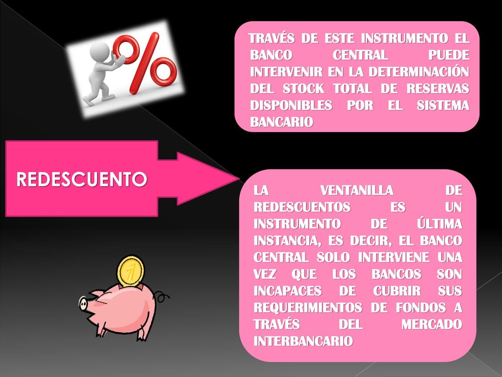 TRAVÉS DE ESTE INSTRUMENTO EL BANCO CENTRAL PUEDE INTERVENIR EN LA DETERMINACIÓN DEL STOCK TOTAL DE RESERVAS DISPONIBLES POR EL SISTEMA BANCARIO