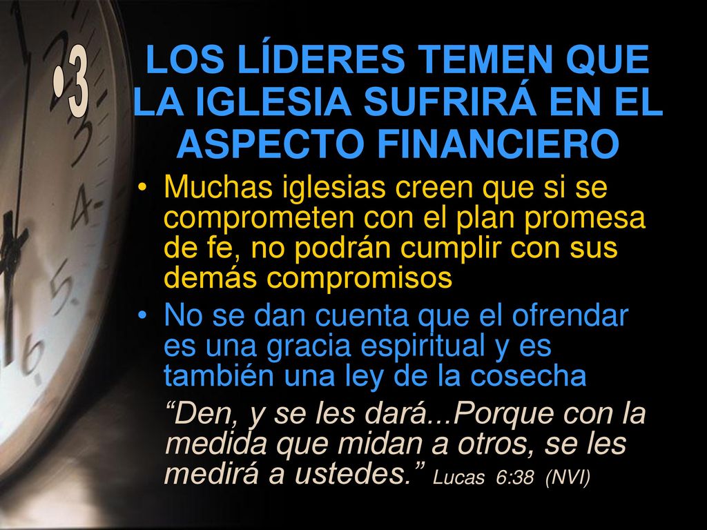 LOS LÍDERES TEMEN QUE LA IGLESIA SUFRIRÁ EN EL ASPECTO FINANCIERO