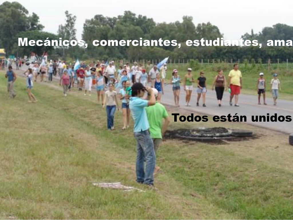 Mecánicos, comerciantes, estudiantes, amas de casa, profesionales, gomeros, transportistas, artesanos, administrativos, peones, gráficos, jubilados...